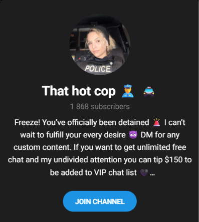 That Hot Cop Telegram
