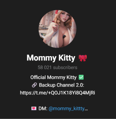 Mommy Kitty Telegram