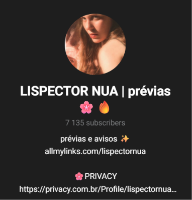 LISPECTOR NUA Telegram